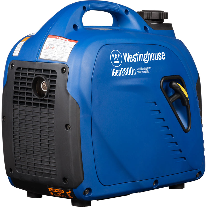 Westinghouse | iGen2800c portable inverter generator rear right view shown on a white background