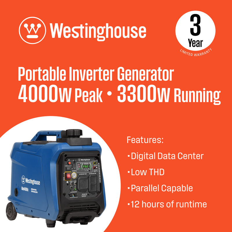 iGen4000c Inverter Generator with CO Sensor