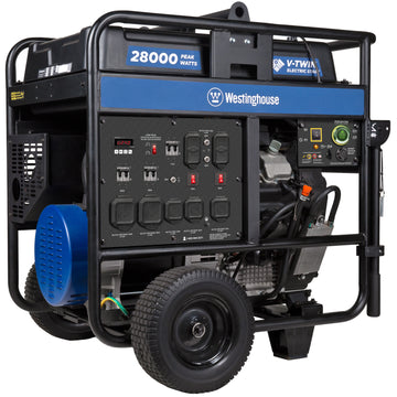 Westinghouse | WGen20000c portable generator shown at an angle on a white background