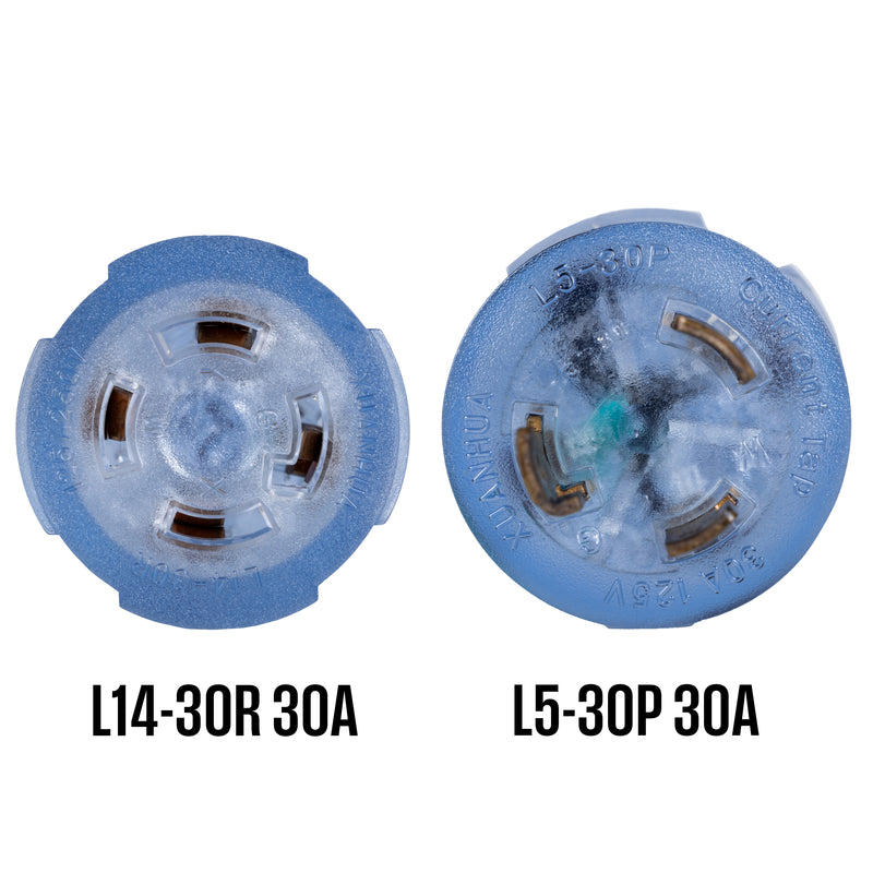 Generator Plug Adapter: 30A 120V L5-30P to L14-30R