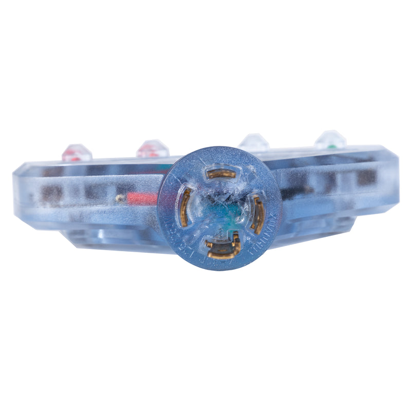 Generator Plug Adapter: 30A 120V L14-30P to (4x) 5-20R
