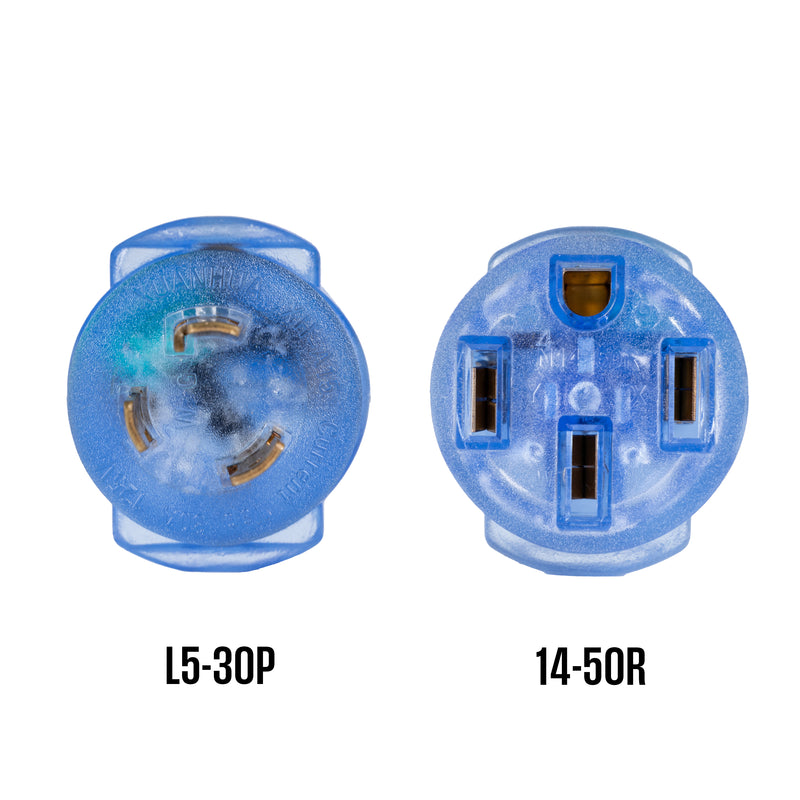 Generator Plug Adapter: 30A 120V L5-30P to 120V 14-50R