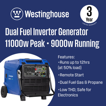 iGen11000DFc Inverter Generator - Dual Fuel with CO Sensor
