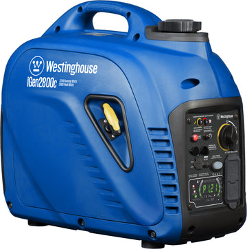 Westinghouse | iGen2800c portable inverter generator shown at an angle on a white background