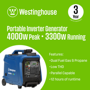 iGen4000DFcv Inverter Generator - Dual Fuel with CO Sensor