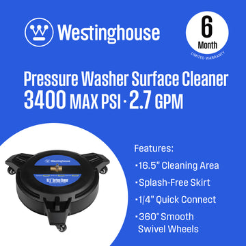 16.5" Plastic Surface Cleaner for Pressure Washers