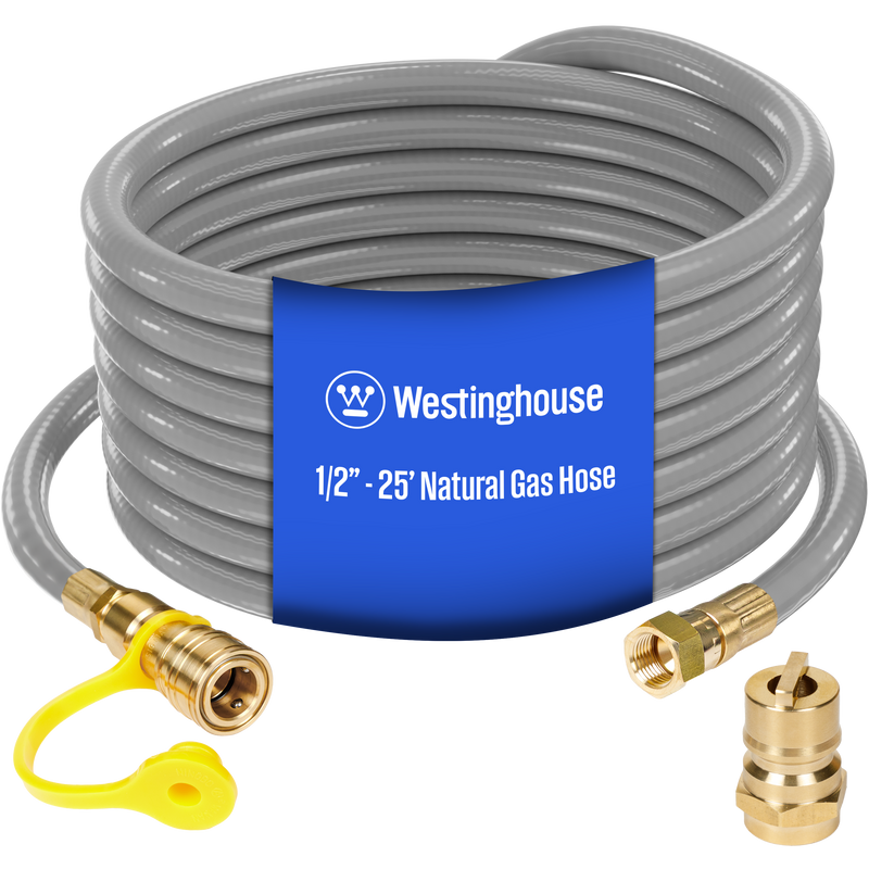 25' Natural Gas Hose: 1/2