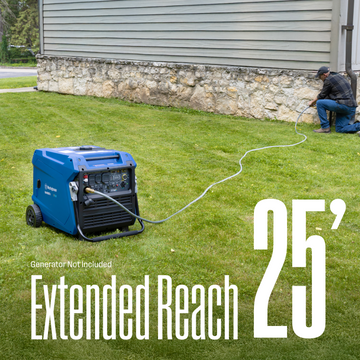 25' Natural Gas Hose: 1/2" Diameter