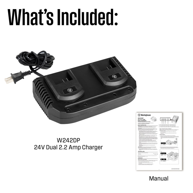 24V 2.2 Amp Dual Port Charger