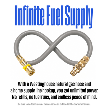 15' Natural Gas Hose: 3/4" Diameter
