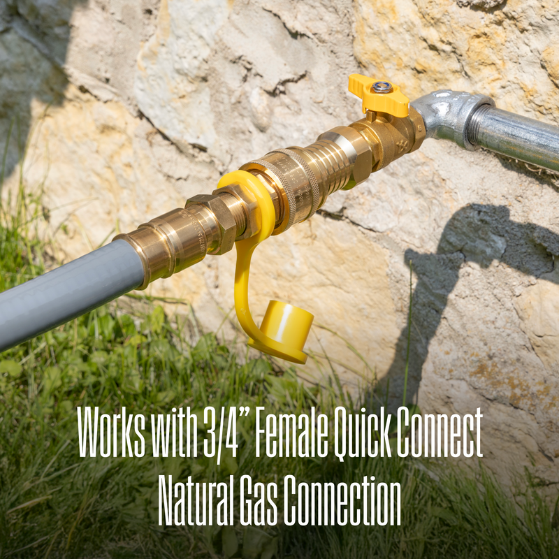 15' Natural Gas Hose: 3/4