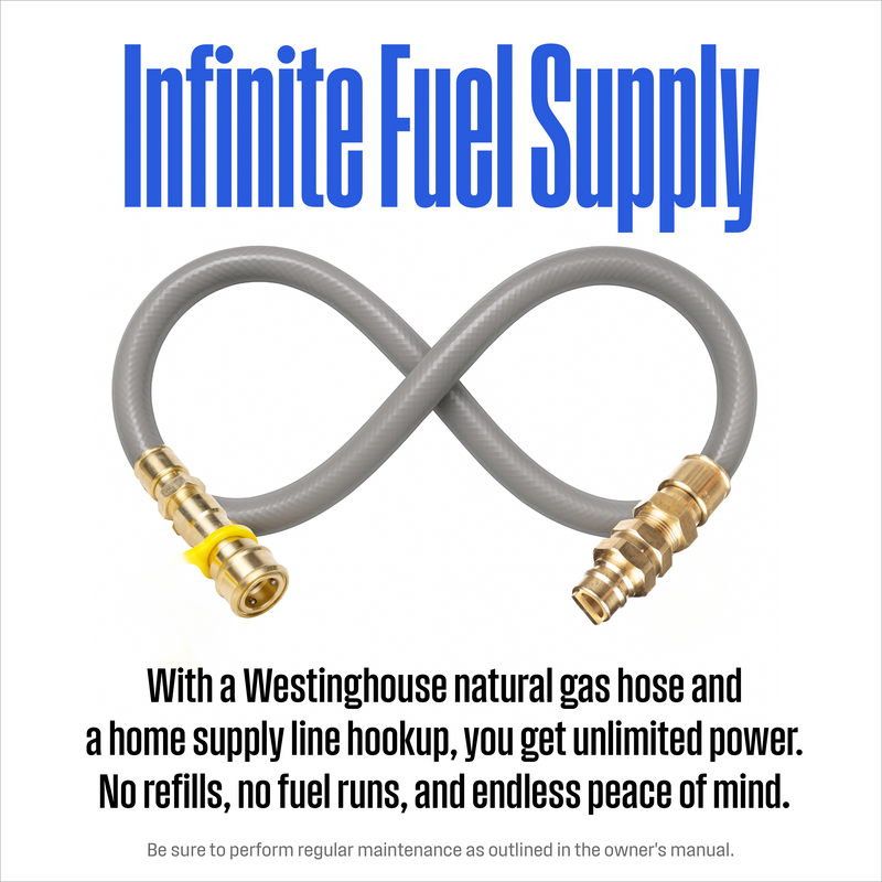 25' Natural Gas Hose: 3/4