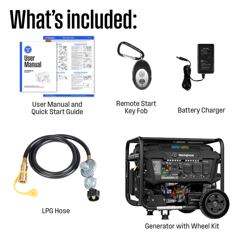 WGen6000DFc EFI - Dual Fuel with CO Sensor
