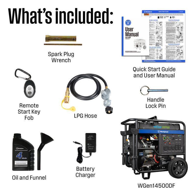 WGen14500DF Generator - Dual Fuel