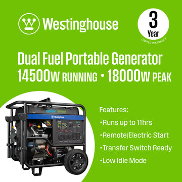 WGen14500DF Generator - Dual Fuel