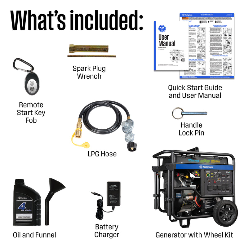 WGen14500TFc - Tri-Fuel with CO Sensor
