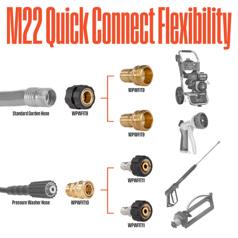 Pressure Washer 6-Piece Quick-Connect Kit