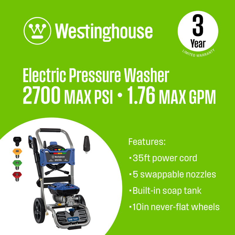 WPX2700e Electric Pressure Washer