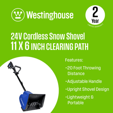 24V 11" Cordless Snow Shovel - Tool Only