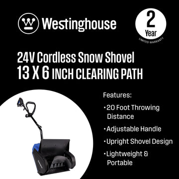 24V 13" Cordless Snow Shovel - Tool Only