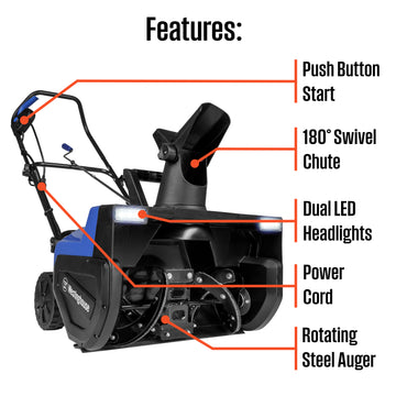 22" Corded Snow Blower