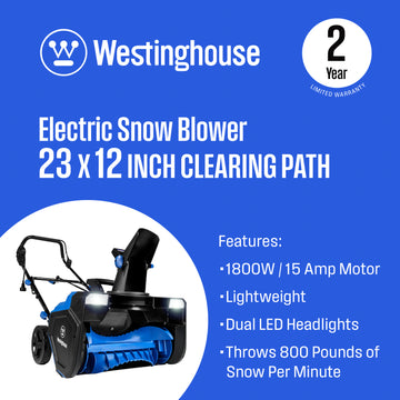 23" Corded Snow Blower