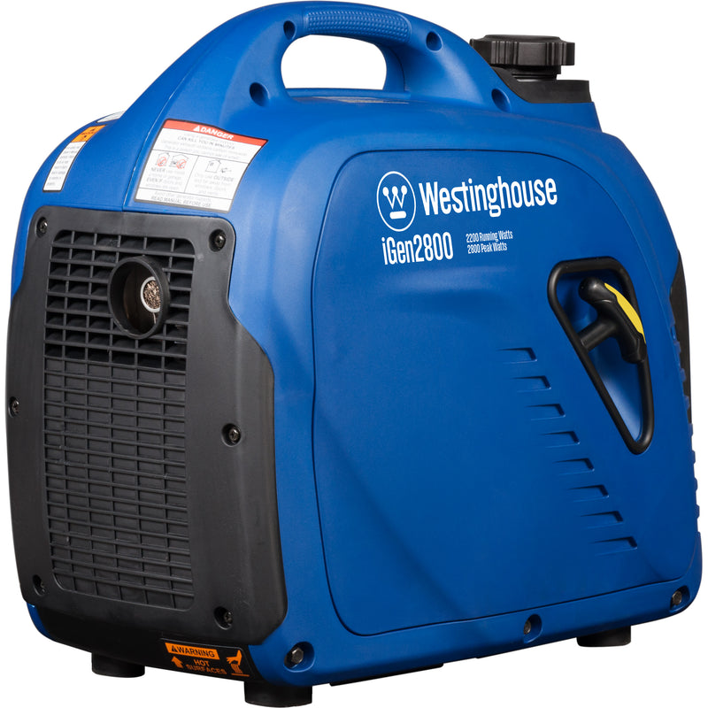 Westinghouse | iGen2800 portable inverter generator rear right view shown on a white background