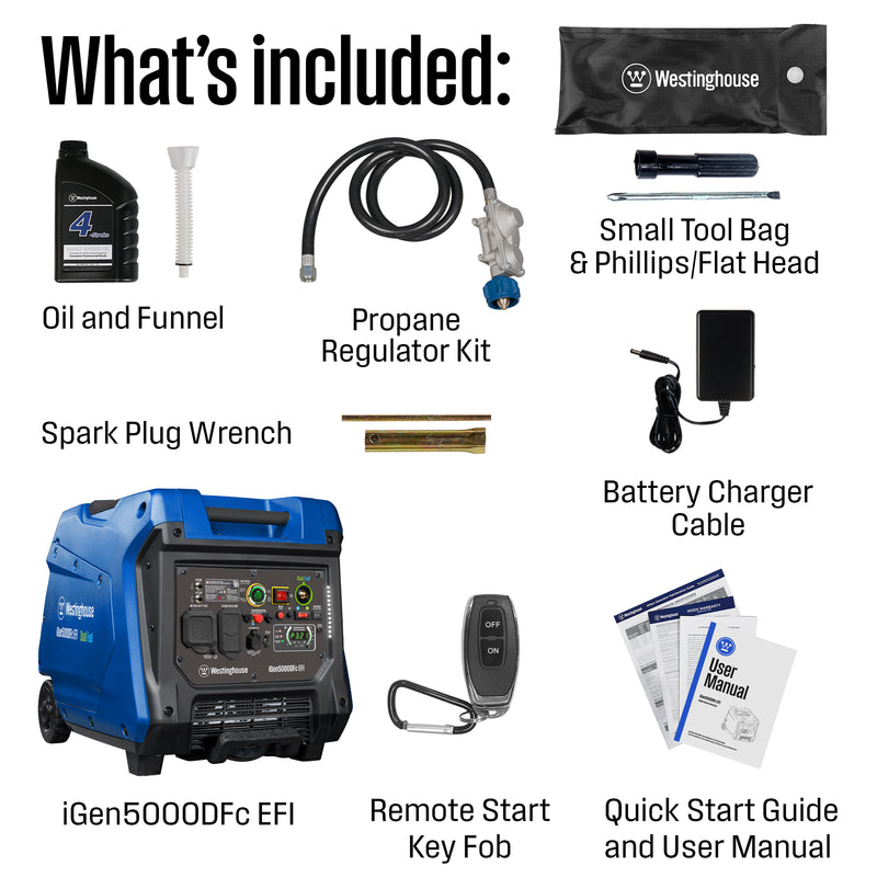 iGen5000DFc EFI Inverter Generator - Dual Fuel with CO Sensor