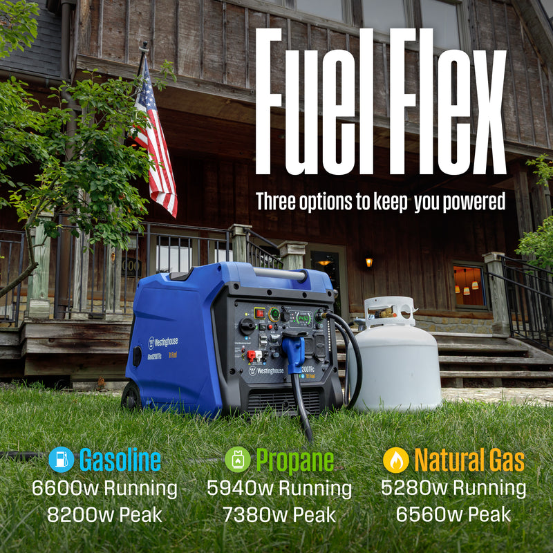 iGen8200TFc Inverter Generator - Tri-Fuel with CO Sensor