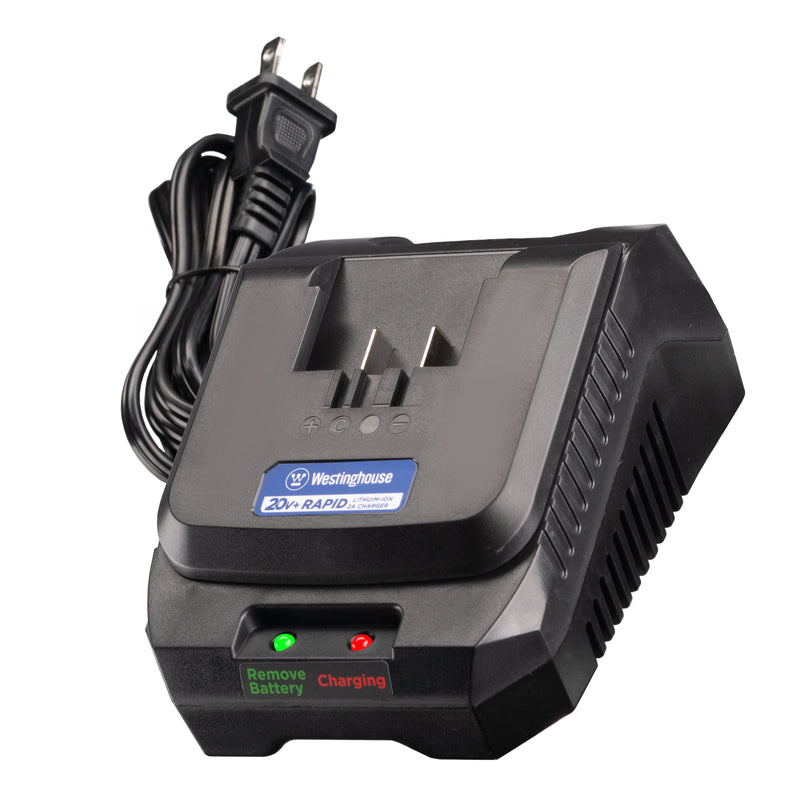 Westinghouse 20V Rapid Charger on a white background.
