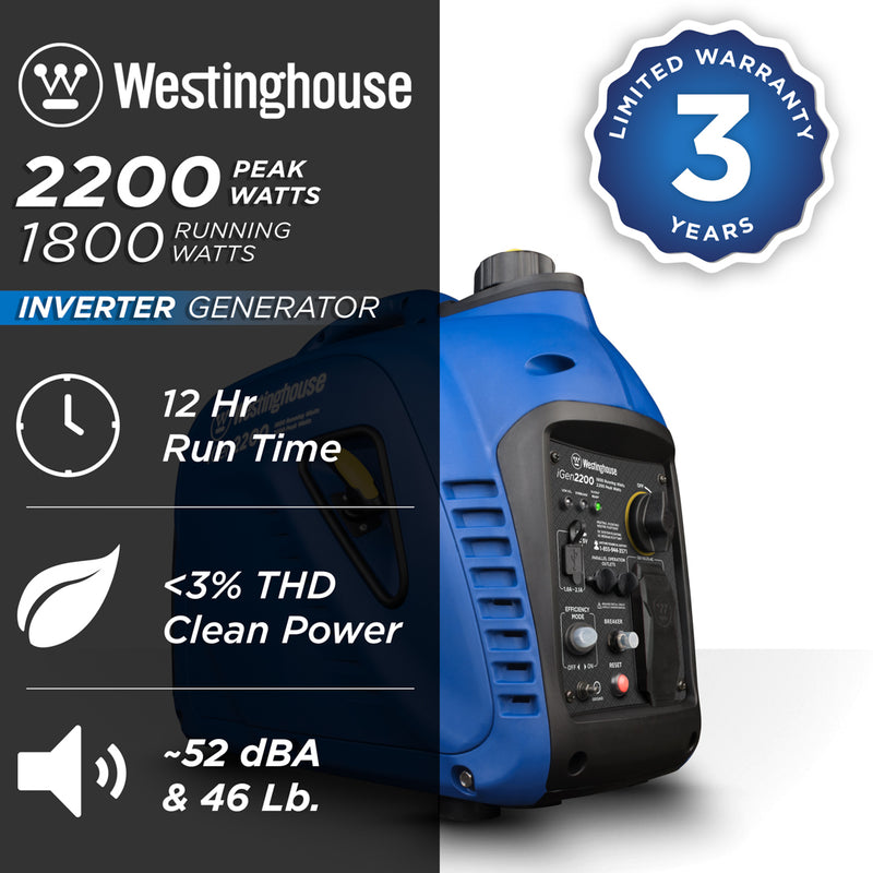 Westinghouse, iGen2200 Inverter Generator