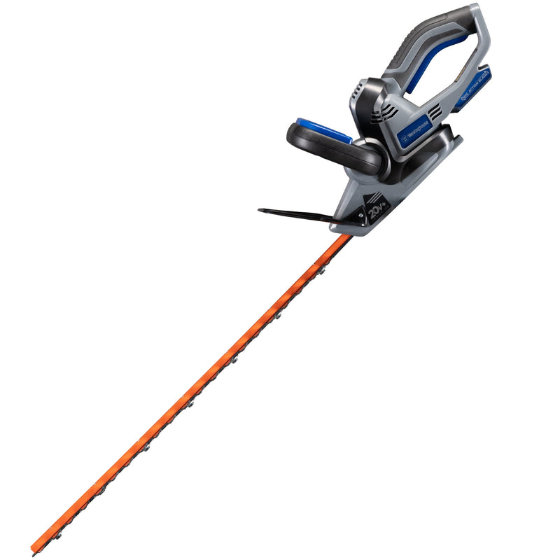 Hedge trimmer facing left on a white background