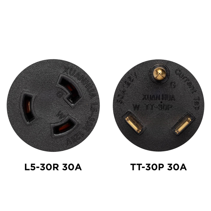 Generator Plug Adapter: 30A 120V TT-30P to L5-30R