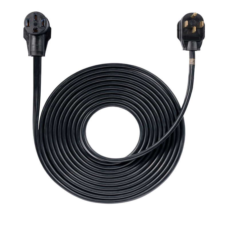 25' Generator Cord: 50A 120/240V 14-50P to 14-50R
