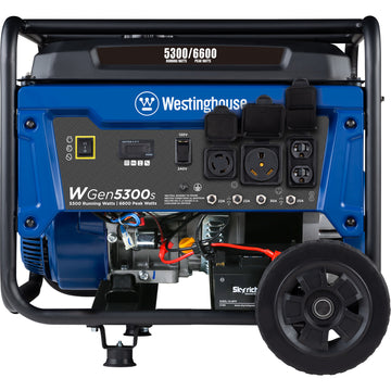 Westinghouse | WGen5300s portable generator front view on a white background.