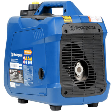 Westinghouse | iGen1500c portable inverter generator with co sensor rear left view on a white background
