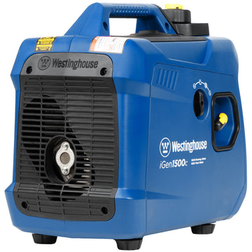 Westinghouse | iGen1500c portable inverter generator with co sensor rear right view on a white background