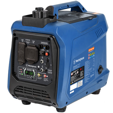 Westinghouse | iGen2550c portable inverter generator with co sensor front left view shown on a white background