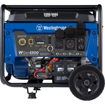 Westinghouse | WGen5300 portable generator front view shown on a white background