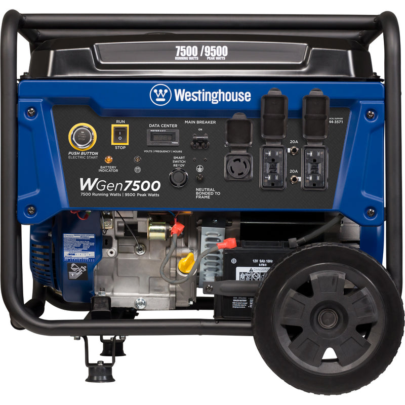 Westinghouse | WGen7500 portable generator front view on a white background.