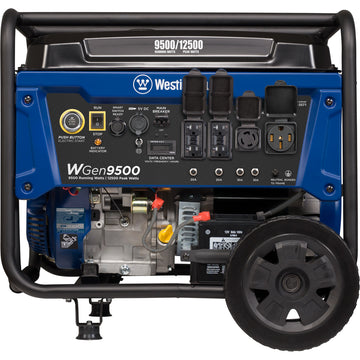 Westinghouse | WGen9500 portable generator front view on a white background.