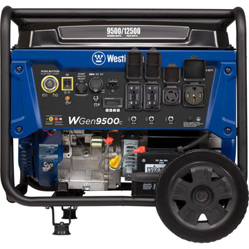 Westinghouse | WGen9500c portable generator front view on a white background.